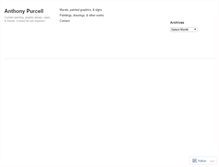Tablet Screenshot of anthonypurcell.com